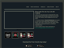 Tablet Screenshot of cinelife.com